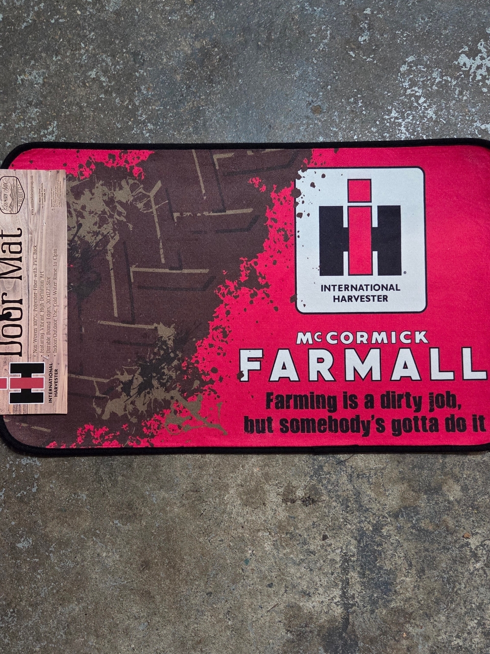 McCormick Farmall Red Door Mat